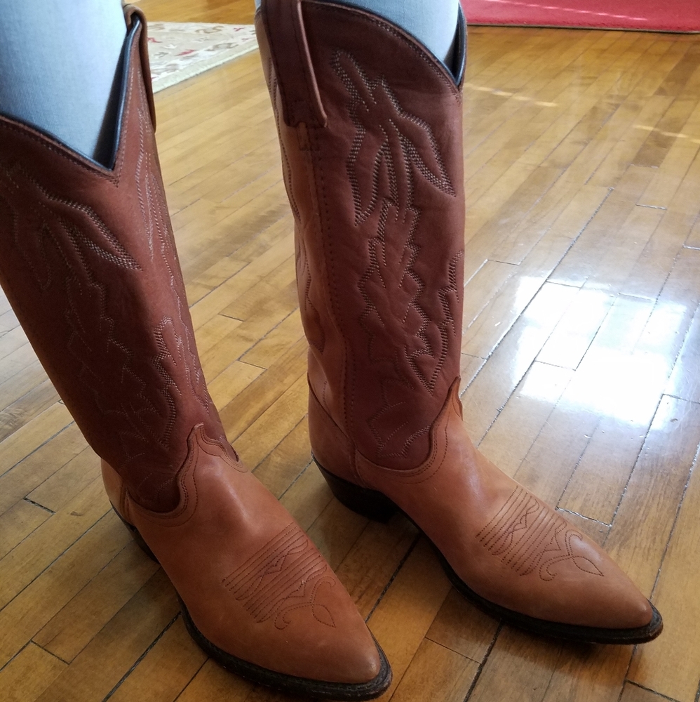 Dan Post Woman’s Brown Leather Cowboy Western 7.5